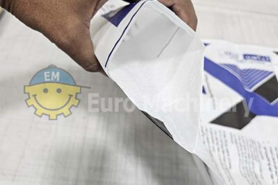 The STARLINGER ADStar-KON 60 is an advanced automatic bag conversion machine designed to manufacture valve sacks from woven polypropylene (PP) fabric.