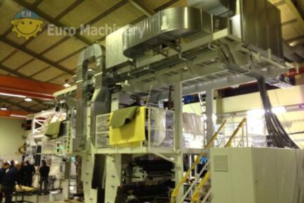 Tresu Flexo stand-alone Stack printer, 8 colours for PE, PP, OPP, PET, printing width 1200 mm. 