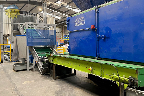 Vecoplan shredder and Zerma granulator